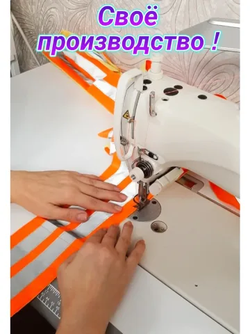 Шеврон светоотражающий оранжевый на липучке 6×10 см.