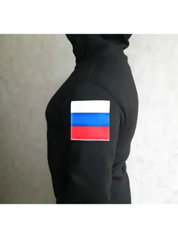 Шеврон триколор на липучке Россия